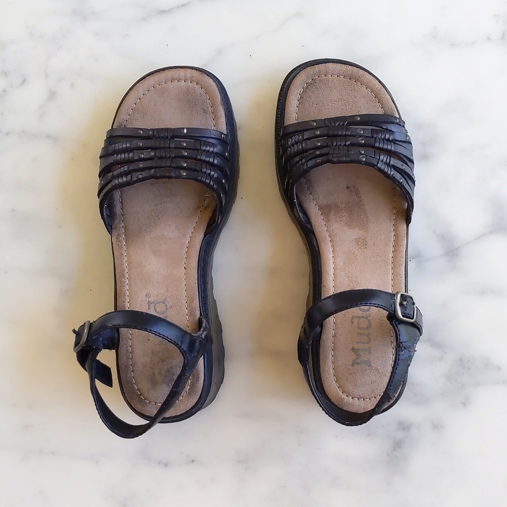 Mudd Sandals with 2.5" bottom.